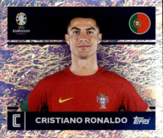 Cristiano Ronaldo Portugal samolepka Topps EURO 2024 #POR2