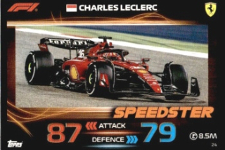 Charles Leclerc Ferrari Topps F1 Turbo Attax 2023 #24
