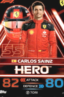 Carlos Sainz Ferrari Topps F1 Turbo Attax 2023 #25