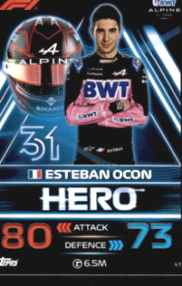 Esteban Ocon Alpine Topps F1 Turbo Attax 2023 #41