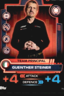 Guenther Steiner Haas Topps F1 Turbo Attax 2023 #75
