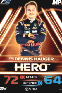 Dennis Hauger MP Motorsport Topps F1 Turbo Attax 2023 F2 Heroes 2023 #193