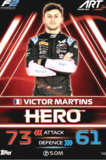 Victor Martins ART Grand Prix Topps F1 Turbo Attax 2023 F2 Heroes 2023 #198