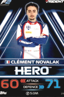 Clement Novalak Trident Topps F1 Turbo Attax 2023 F2 Heroes 2023 #210