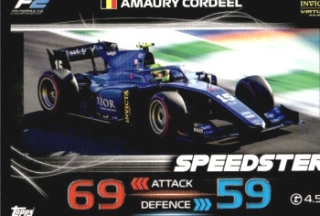 Amaury Cordeel Invicta Virtuosi Racing Topps F1 Turbo Attax 2023 F2 Speedster 2023 #228