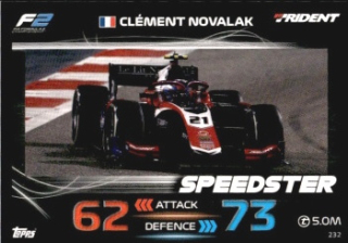 Clement Novalak Trident Topps F1 Turbo Attax 2023 F2 Speedster 2023 #232