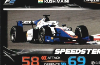 Kush Maini Campos Racing Topps F1 Turbo Attax 2023 F2 Speedster 2023 #235