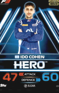 Ido Cohen Rodin Carlin Topps F1 Turbo Attax 2023 F3 Heroes 2023 #257