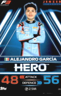 Alejandro Garcia Jenzer Motorsport Topps F1 Turbo Attax 2023 F3 Heroes 2023 #263