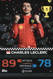 Charles Leclerc Ferrari Topps F1 Turbo Attax 2023 F1 2022 Race Winners #267