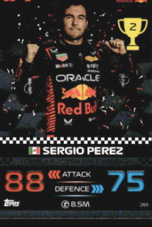 Sergio Perez Red Bull Topps F1 Turbo Attax 2023 F1 2022 Race Winners #269