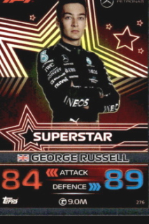 George Russell Mercedes-AMG Topps F1 Turbo Attax 2023 F1 Superstars #276