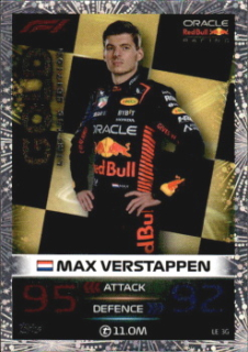 Max Verstappen Red Bull Topps F1 Turbo Attax 2023 Limited Edition #LE-03G