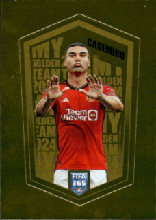 Casemiro Manchester United samolepka Panini FIFA 365 2024 My Golden Team #CAS