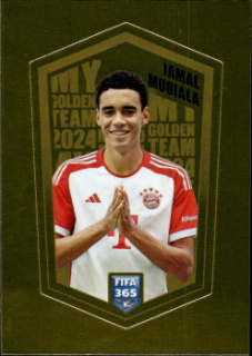 Jamal Musiala Bayern Munchen samolepka Panini FIFA 365 2024 My Golden Team #MUS