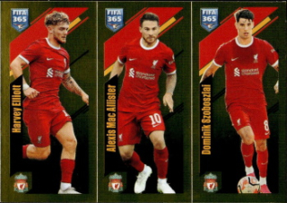 Harvey Elliott / Alexis Mac Allister / Dominik Szoboszlai Liverpool samolepka Panini FIFA 365 2024 #75