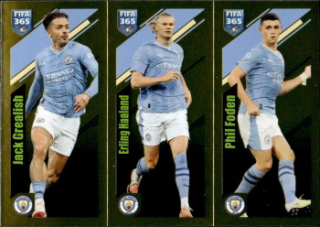 Jack Grealish / Erling Haaland / Phil Foden Manchester City samolepka Panini FIFA 365 2024 #97