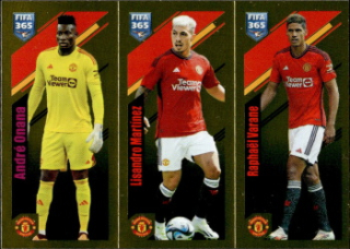 Andre Onana / Lisandro Martinez / Raphael Varane Manchester United samolepka Panini FIFA 365 2024 #103