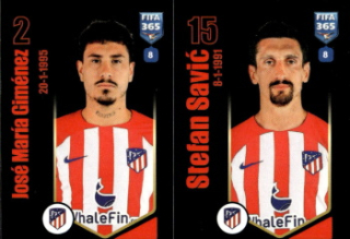 Jose Maria Gimenez / Stefan Savic Atletico Madrid samolepka Panini FIFA 365 2024 #136