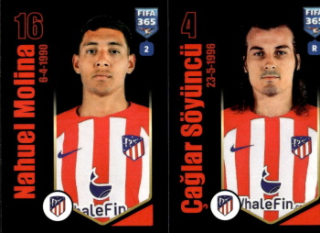 Nahuel Molina / Caglar Soyuncu Atletico Madrid samolepka Panini FIFA 365 2024 #138