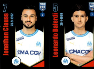 Jonathan Clauss / Leonardo Balerdi Olympique de Marseille samolepka Panini FIFA 365 2024 #201