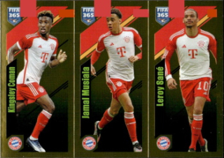 Kingsley Coman / Jamal Musiala / Leroy Sane Bayern Munchen samolepka Panini FIFA 365 2024 #241