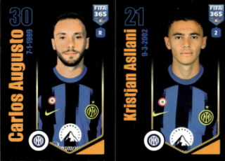 Carlos Augusto / Kristjan Asllani Internazionale Milano samolepka Panini FIFA 365 2024 #302