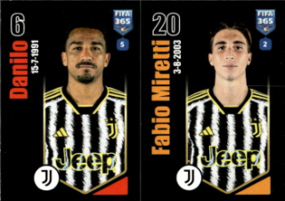 Danilo / Fabio Miretti Juventus FC samolepka Panini FIFA 365 2024 #314