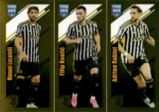 Manuel Locatelli / Filip Kostic / Adrien Rabiot Juventus FC samolepka Panini FIFA 365 2024 #315