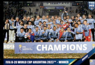 Uruguay samolepka Panini FIFA 365 2024 FIFA Events 2023 #410