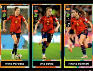 Irene Paredes / Ona Batlle / Aitana Bonmati Spain samolepka Panini FIFA 365 2024 FIFA Women's World Cup 2023 #425