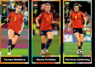 Teresa Abelleira / Alexia Putellas / Mariona Caldentey Spain samolepka Panini FIFA 365 2024 FIFA Women's World Cup 2023 #426