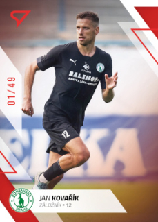 Jan Kovarik Bohemians Praha SportZoo FORTUNA:LIGA 2022/23 1. serie Red /49 #171