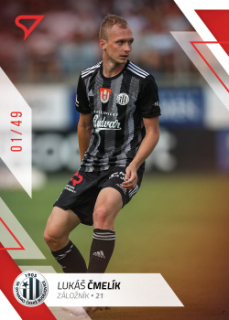 Lukas Cmelik Ceske Budejovice SportZoo FORTUNA:LIGA 2022/23 1. serie Red /49 #121
