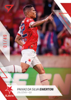 Paixao da Silva Ewerton Slavia Praha SportZoo FORTUNA:LIGA 2022/23 1. serie Red /49 #21