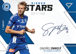 Ondrej Zmrzly Sigma Olomouc SportZoo FORTUNA:LIGA 2022/23 1. serie Signed Stars Auto Level 1 /199 #SL1-OZ
