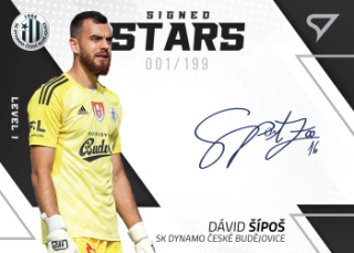 David Sipos Ceske Budejovice SportZoo FORTUNA:LIGA 2022/23 1. serie Signed Stars Auto Level 1 /199 #SL1-DS