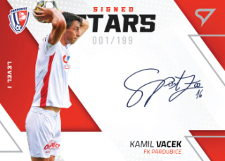 Kamil Vacek Pardubice SportZoo FORTUNA:LIGA 2022/23 1. serie Signed Stars Auto Level 1 /199 #SL1-KV