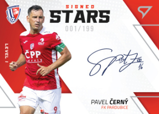 Pavel Cerny Pardubice SportZoo FORTUNA:LIGA 2022/23 1. serie Signed Stars Auto Level 1 /199 #SL1-PC