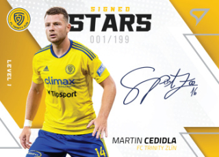 Martin Cedidla Zlin SportZoo FORTUNA:LIGA 2022/23 1. serie Signed Stars Auto Level 1 /199 #SL1-MC