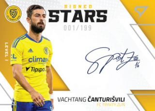 Vachtang Canturisvili Zlin SportZoo FORTUNA:LIGA 2022/23 1. serie Signed Stars Auto Level 1 /199 #SL1-VC