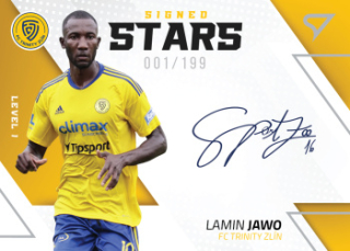 Lamin Jawo Zlin SportZoo FORTUNA:LIGA 2022/23 1. serie Signed Stars Auto Level 1 /199 #SL1-LJ