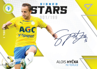 Alois Hycka Teplice SportZoo FORTUNA:LIGA 2022/23 1. serie Signed Stars Auto Level 1 /199 #SL1-AH