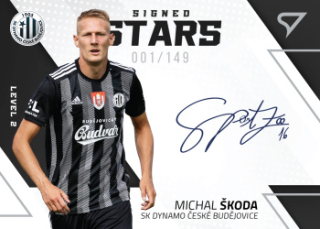 Michal Skoda Ceske Budejovice SportZoo FORTUNA:LIGA 2022/23 1. serie Signed Stars Auto Level 2 /149 #SL2-MS