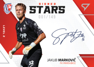 Jakub Markovic Pardubice SportZoo FORTUNA:LIGA 2022/23 1. serie Signed Stars Auto Level 2 /149 #SL2-JM