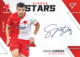 David Jurasek Slavia Praha SportZoo FORTUNA:LIGA 2022/23 1. serie Signed Stars Auto Level 3 /99 #SL3-DJ