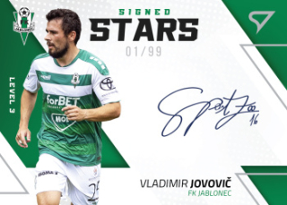 Vladimir Jovovic Jablonec SportZoo FORTUNA:LIGA 2022/23 1. serie Signed Stars Auto Level 3 /99 #SL3-VJ