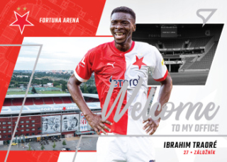 Ibrahim B. Traore Slavia Praha SportZoo FORTUNA:LIGA 2022/23 1. serie Welcome to my Office #WO-03