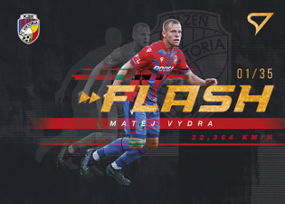 Matej Vydra Viktoria Plzen SportZoo FORTUNA:LIGA 2023/24 1. serie Flash Limited /35 #FS-04