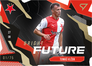 Tomas Vlcek Slavia Praha SportZoo FORTUNA:LIGA 2023/24 1. serie Bright Future Die Cut Limited /75 #BF-2